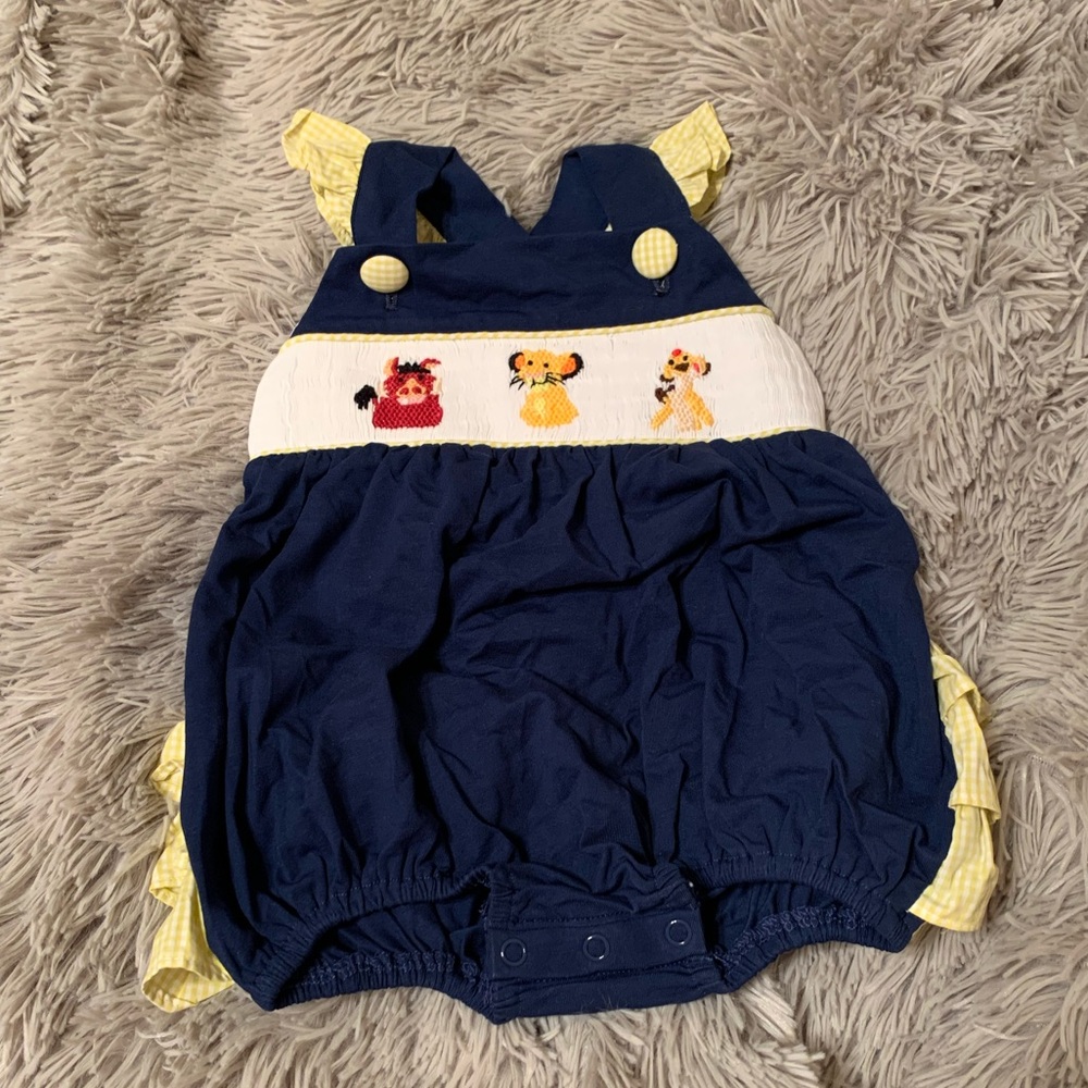 Lion King Ruffle Smock Bubble